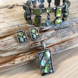 Lia Sophia Necklace Bracelet & Earrings Set